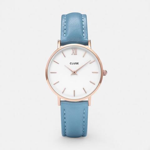 Minuit Rose Gold White/retro Blue