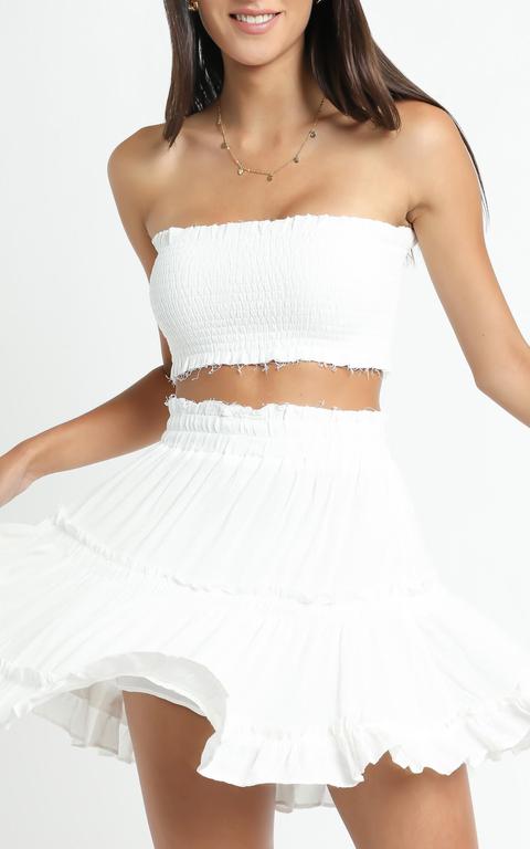 Outside The Line Two Piece Set In White