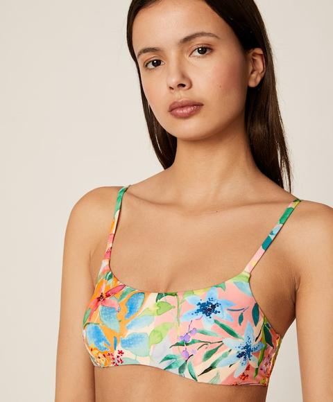 Sujetador Bikini Top Floral