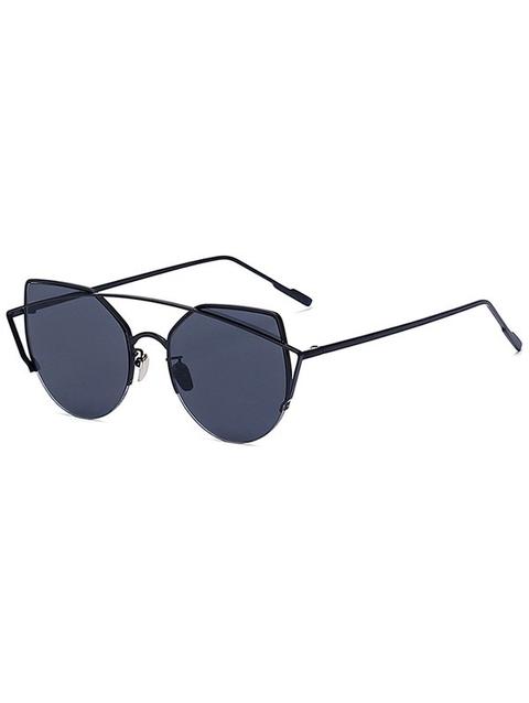 Crossbar Black Cat Eye Sunglasses