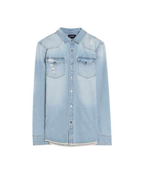 Camicia Di Jeans Strappi