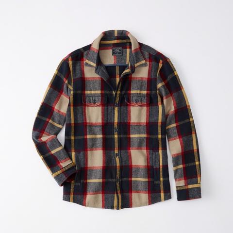 abercrombie and fitch flannel shirt