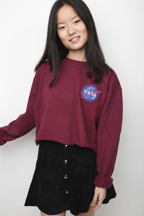 Nasa Crop Sweatshirt