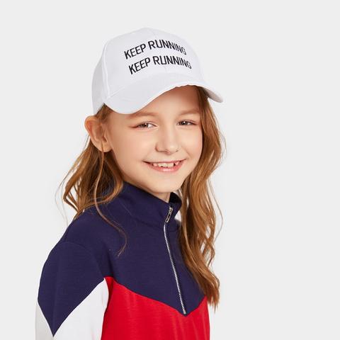 Kids Letter Embroidery Baseball Cap From Shein On 21 Buttons