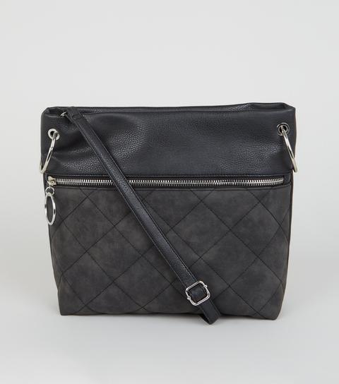 new look black cross body bag