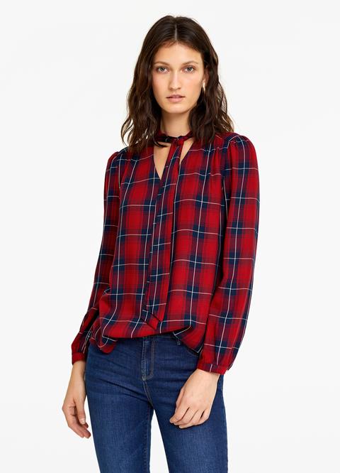 Camicia Pura Viscosa Tartan