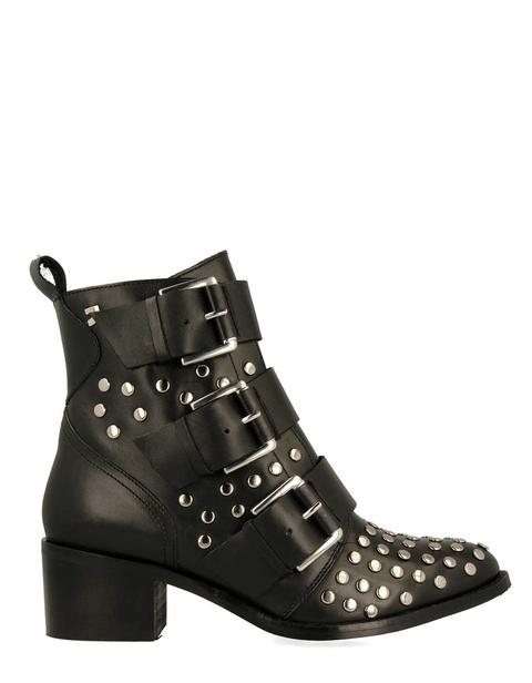 Botines Negros Tachuelas De Gioseppo | Buylevard