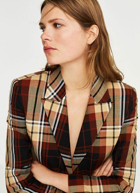 Camel Check Blazer