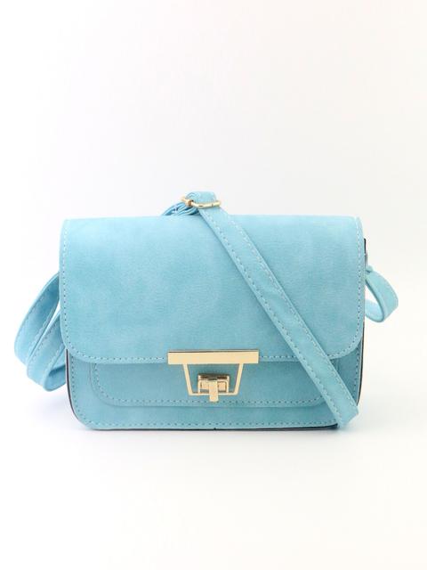 Twist Lock Flap Crossbody Bag