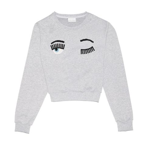 Flirting Sweatshirt Eyes Beads