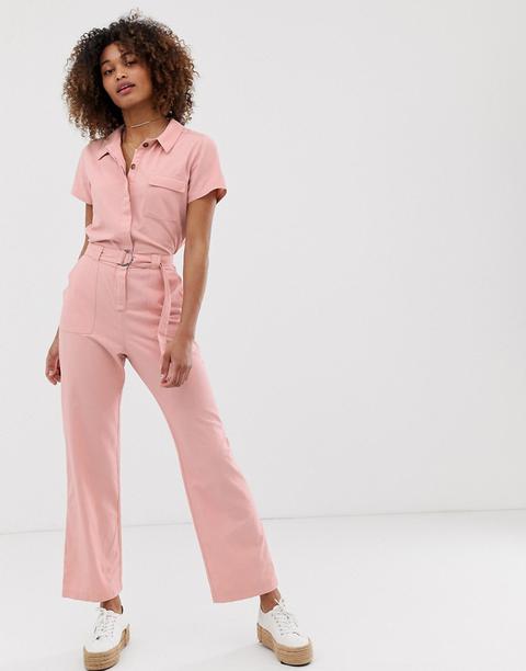 Hollister Belted Boilersuit-pink from 