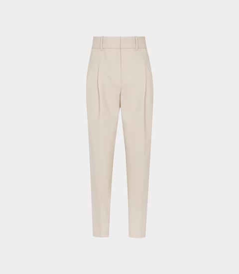 Reiss Arizona - Front Pleat Trousers In Neutral