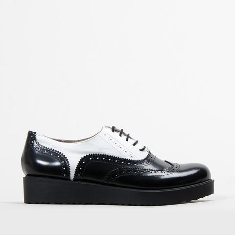 Oxford - Zapatos - Blanco Y Negro