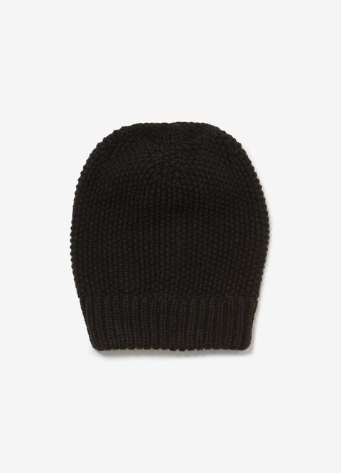 Cappello A Cuffia In Maglia Tricot