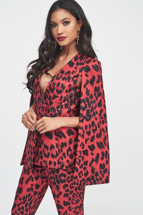 Lavish alice red leopard clearance print dress