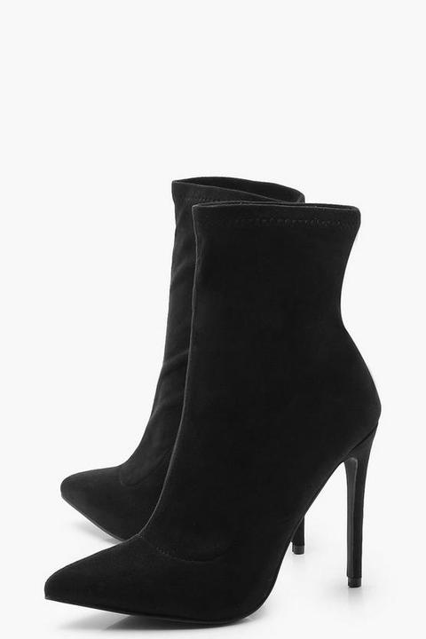 pointed toe stiletto sock boots