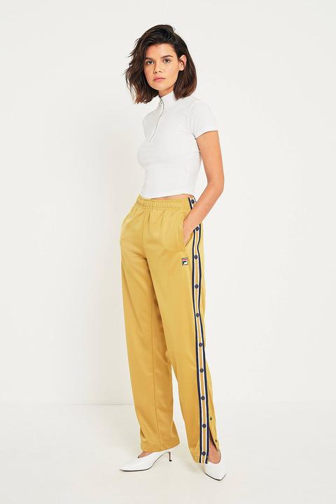 FILA Women's Regular Fit Track Pants (12012360_Pea_S) : Amazon.in: Fashion