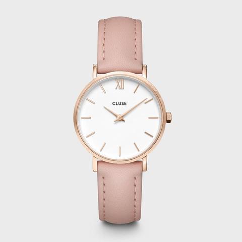 Minuit Leather Pink, Rose Gold Colour