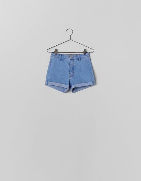 Short Denim High Waist Con Vuelta