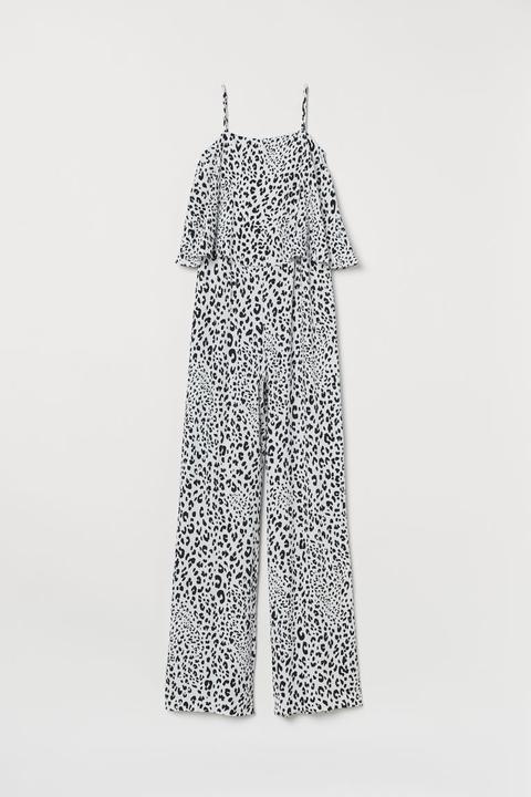 Crêpe Jumpsuit - White