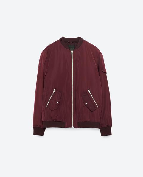 Chaqueta Bomber Bolsillos