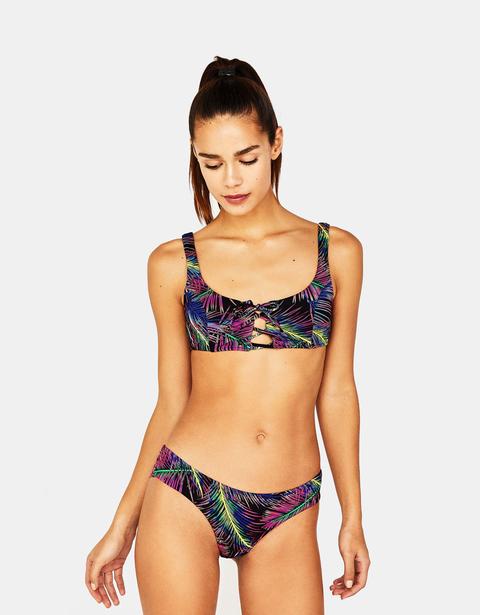 Top Bikini Con Palme