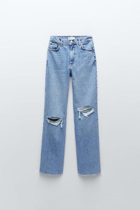 Jeans Hi Rise Full Length Rotos