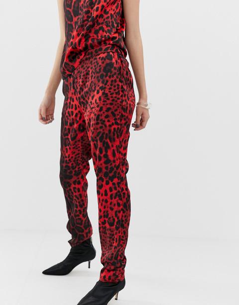 B.young Leopard Print Trousers-multi