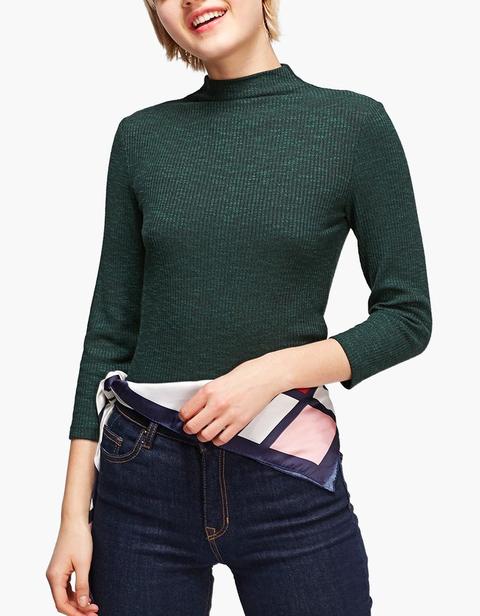 Maglietta Collo Perkins Verde Bottiglia