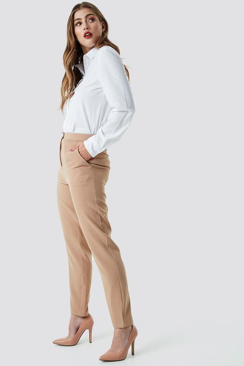 Na-kd Classic Tailored Suit Pants - Beige