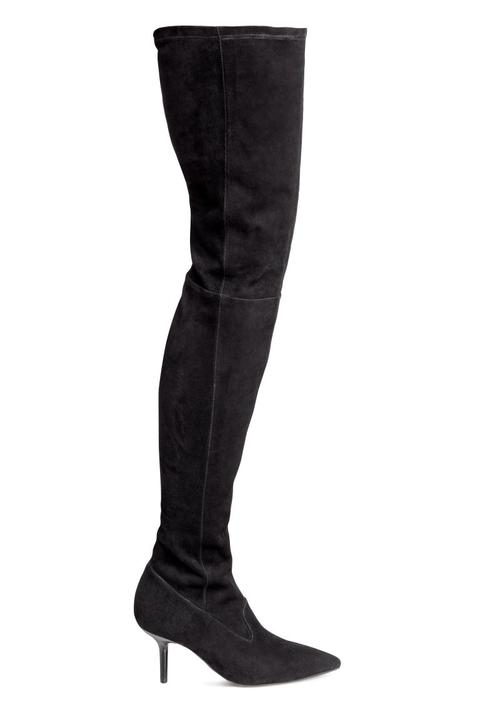 h and m thigh high boots