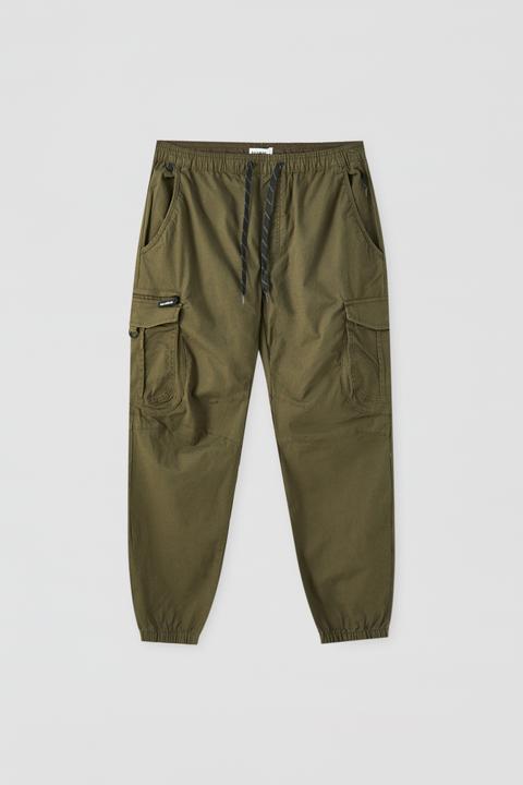 Pantalón Cargo Ripstop Cintura Elástica