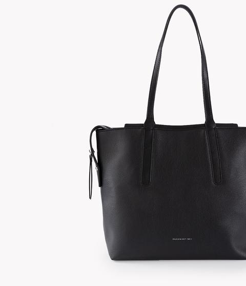 Shopper Efecto Piel Negro