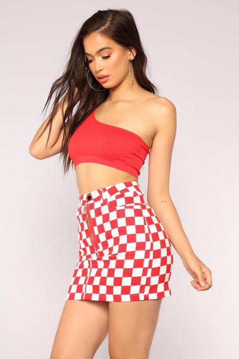 red jordan crop top