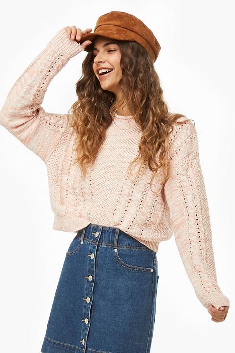 Women's Cable Knit Jumper Sweater