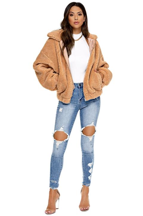 downtown teddy jacket