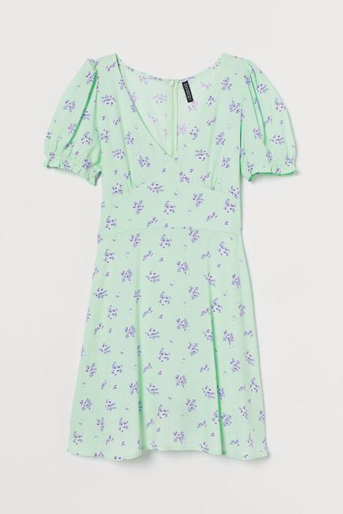 Vestido Estampado - Verde