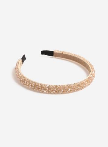 Womens Pink Bead Headband, Pink