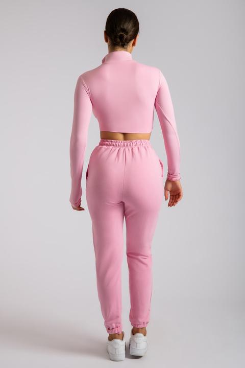 Sylvia Loopback Joggers - Pink