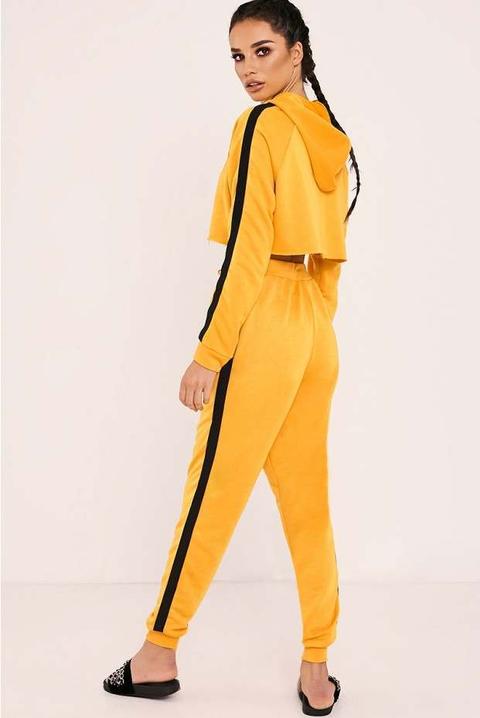 Sarah Ashcroft Yellow High Waisted Drawstring Joggers