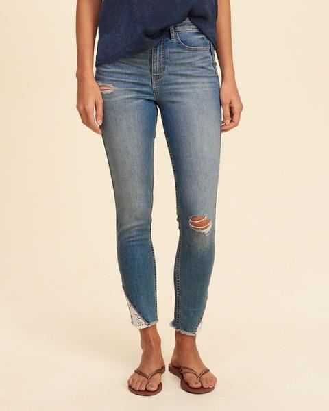 High-rise Crop Super Skinny Jeans