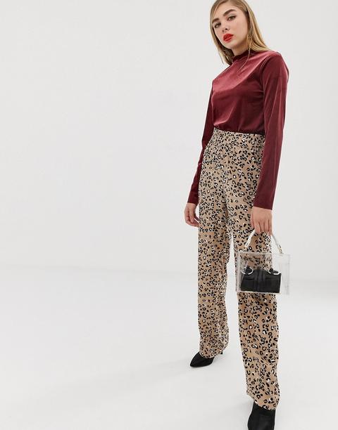 Mbym - Pantaloni Leopardati - Multicolore