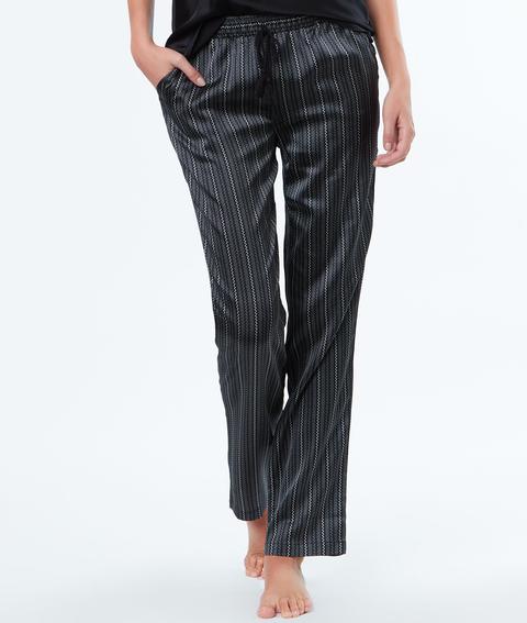 Leni - Striped Satin Trousers