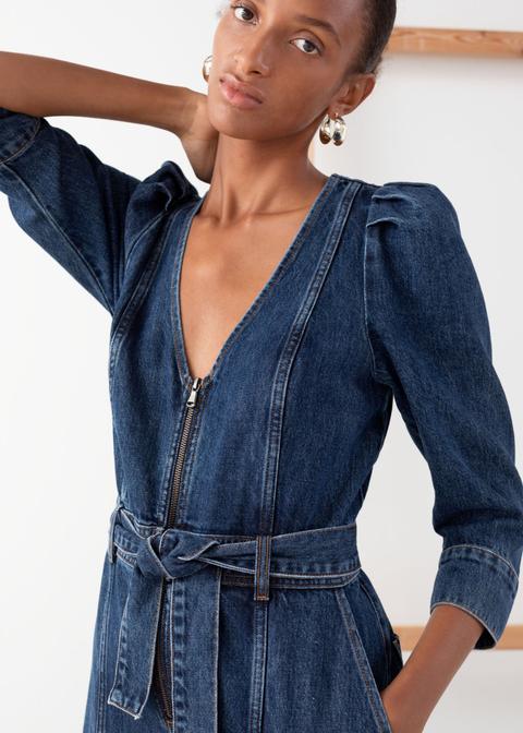 and other stories denim jumpsuit