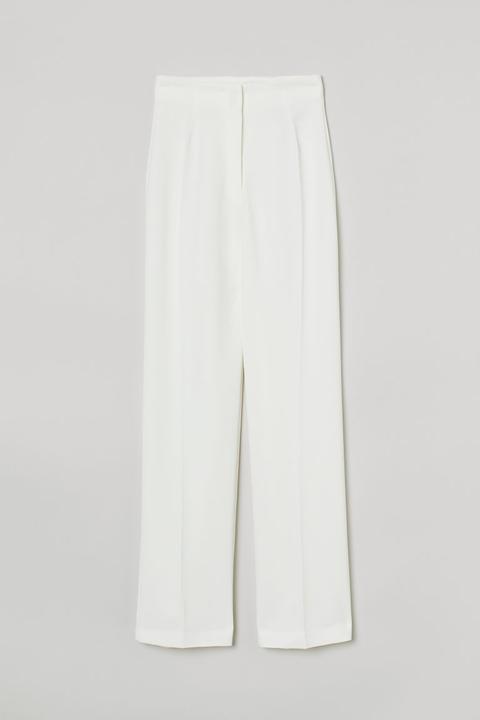 Pantalón De Vestir - Blanco