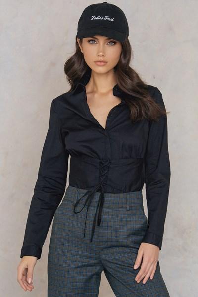 Rut&circle Milly Waist Shirt - Black