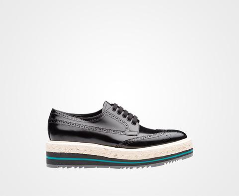 Leather Platform Derby Shoe