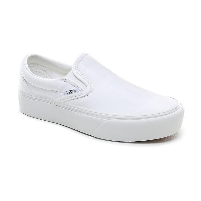 white platform vans womens