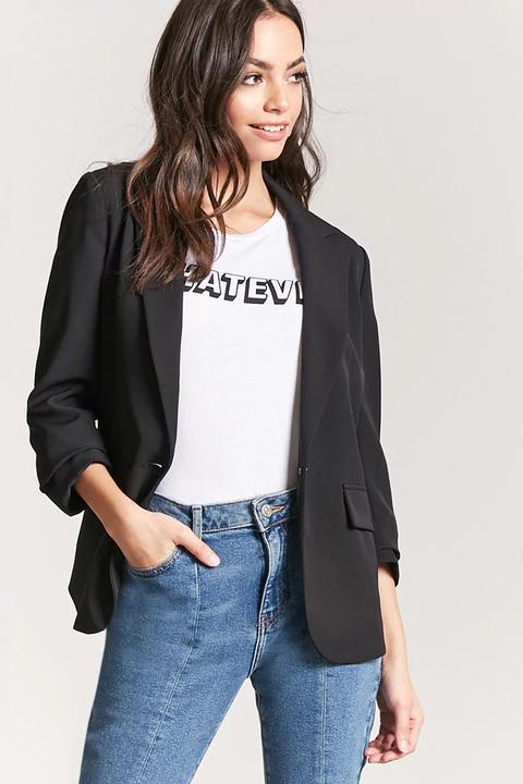 Cuff Sleeve Blazer