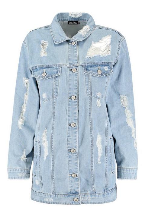 womens longline denim jacket
